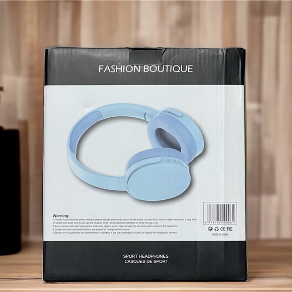 P2961 Heavy Bass Headphones Wireless Noise Canceling Gaming Headphones Blue - Picture 3 of 3